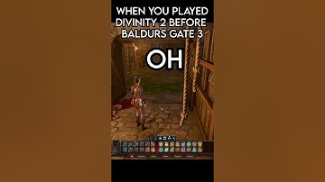 When you have played Divinity 2 before starting Baldurs Gate 3