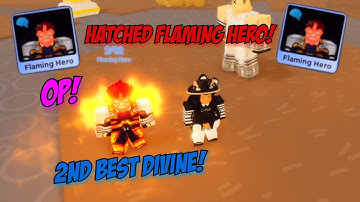 I Hatched Another DIVINE?! Flaming Hero! (Endeavour) -  Anime Fighters Simulator - UPDATE 23