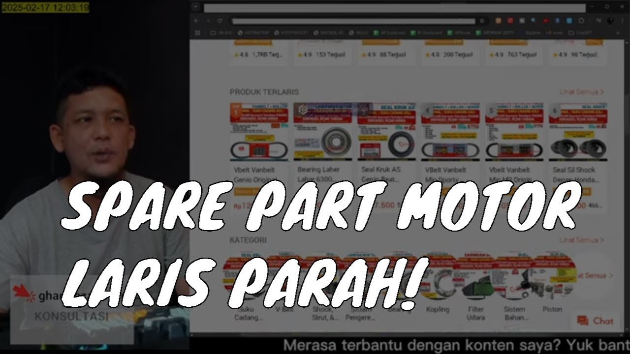 Studi Kasus Toko Spare Part Motor: Tips Jualan Otomotif Online di Shopee | Bedah Toko 128