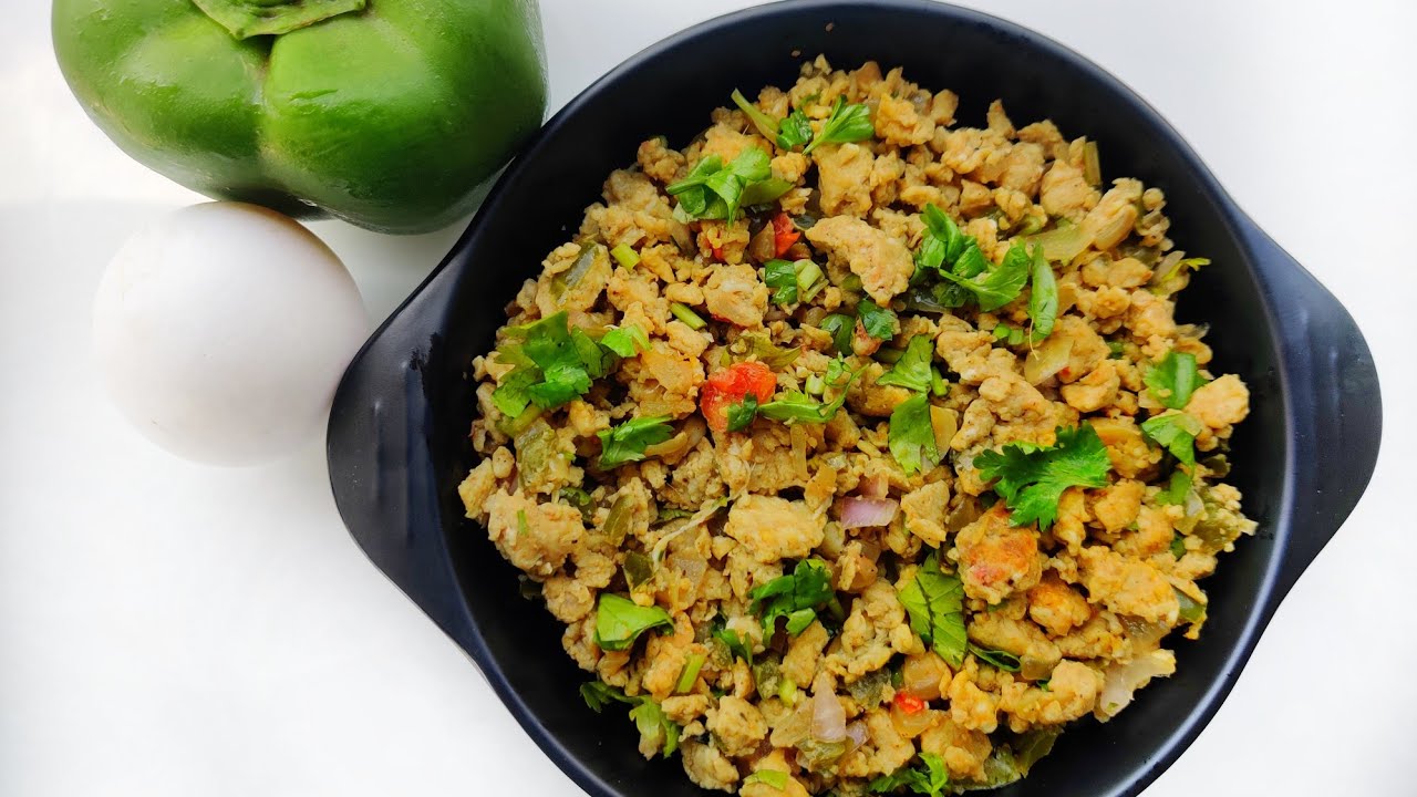 Capsicum Egg Masala Fry Recipe in Tamil Capsicum Egg Bhurji Recipe