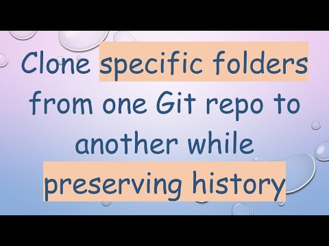 Clone specific folders from one Git repo to another while preserving history