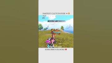 FASTEST CLUTCH EVER 💀🔥 ! #shorts #1v4clutch  #bgmi #touopgaming