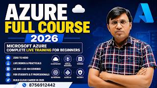 Azure Full Course 2026 | Microsoft Azure Complete Live Training for Beginners | AZ-900 + AZ-104