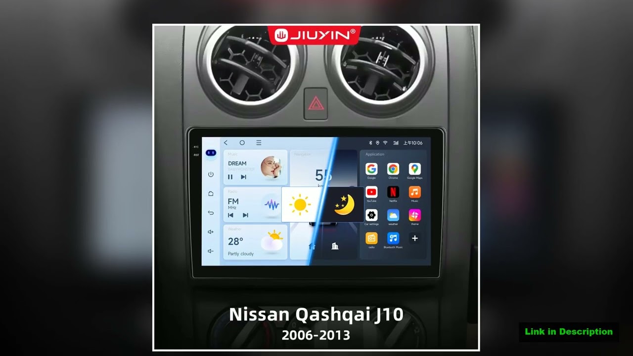 Android 13 incell Car Multimedia GPS Player For Nissan Qashqai J10 2006 2007 20082013 Wireless