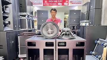 Loa sub 50 carbon chơi lại 2 cặp array 30 Neo - dàn âm thanh sự kiện nho nhỏ