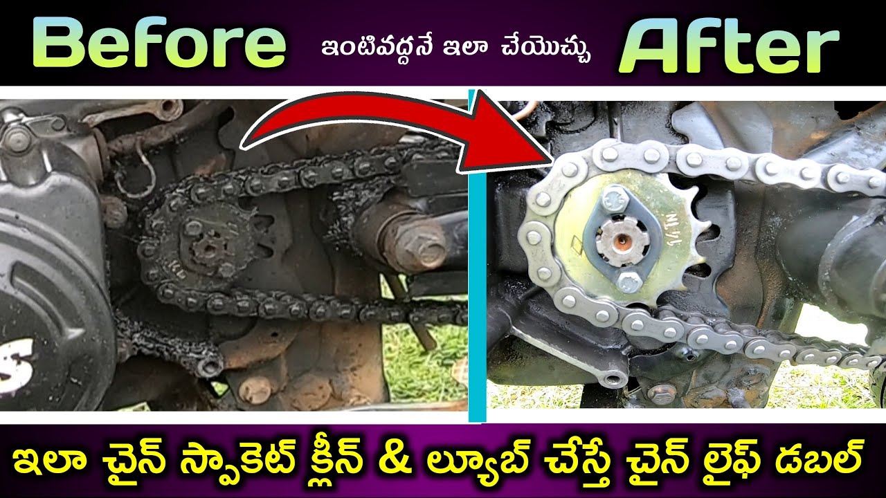 How To Maintain Chain Sprocket In Two Wheelers at Home ?Bike