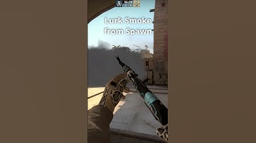 A Ramp Lurk Smoke from Spawn on Mirage #csgo #csgotips #shorts