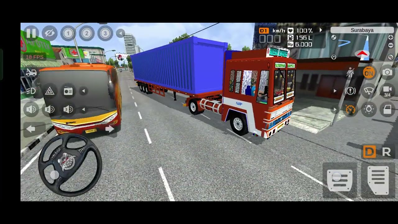 बड़ा Container लेजाना बहत मुश्किल हे Truck Simulater Bussid Truck Truck Game 