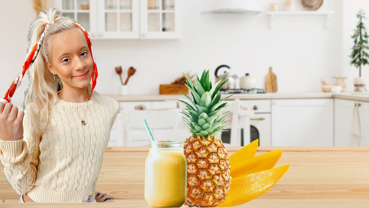 How to Make a *THICK* smoothie bowl Mango Pineapple Peaches Couch