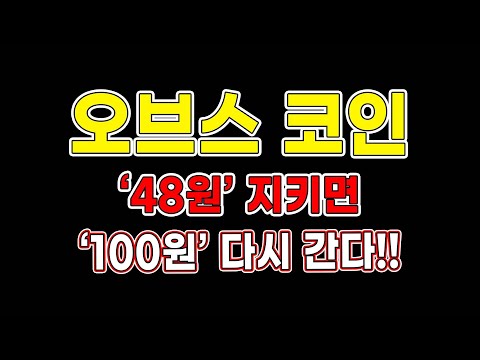   오브스코인 48원 지키면 100원 다시 간다 오브스전망 오브스목표가 코인추천 트레이더메타