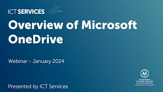 Microsoft OneDrive Webinar - January 2024
