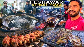 ⁣Peshawar Street Food & REAL🔫Gun Shooting | Nisar Charsi Mutton Tikka And Karhai, Jaleel Chapli K