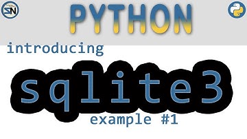 How to use SQLite3 database in Python (Create Database (Memory|Disk), Table, Insert and Select)