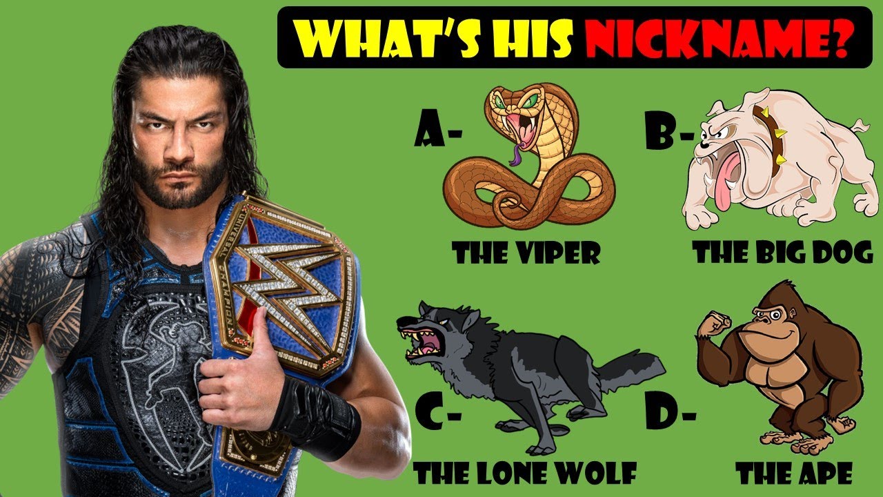 WWE QUIZ Only TRUE Fans Can Guess ALL WWE Superstars By Their