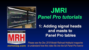 1-Adding signal heads and masts to JMRI Panel Pro tables | 1 of 7 | December 2018 MRH