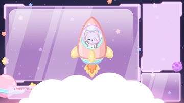 Animated Twitch Transition - Kitty in Space