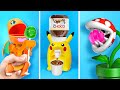 💛THIẾT BỊ POKEMON &amp; MẸO HAY CHO CHA MẸ 💛 Đồ Thủ Công Giàu Vs Nghèo 123 GO! TRENDS