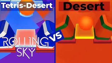 Rolling Sky Tetris Desert VS Desert Reskinned