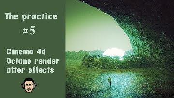 the practice#5  c4d and octane_render
