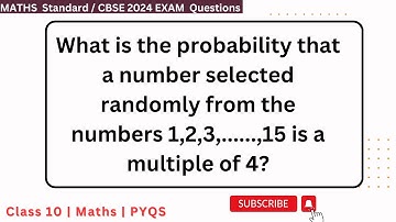 What is the probability that a number selected randomly from the numbers 1,2,3,......,15 is a multip
