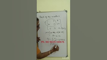 shortcut for rank of a MATRIX #shortcut  #csirnetmaths #iitjammaths #trbmaths #pgtrbmaths