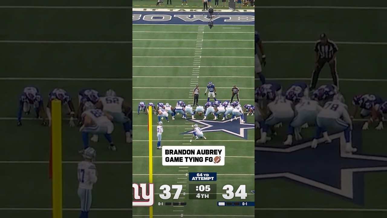 64-yard FG to send the game to OT😤