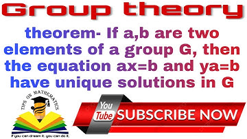 GROUP THEORY | IMPORTANT THEOREM | FROOF