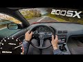 Nissan s13 pov moody drive with engine bay mic