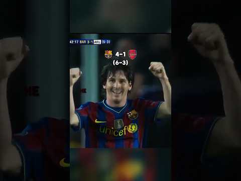Messi scored 4 goals against Arsenal in 2010 