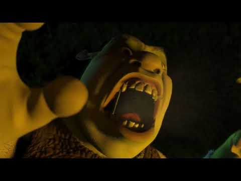 Shrek Scares the Villagers HD | Shrek (2001) | Dreamworks Studios