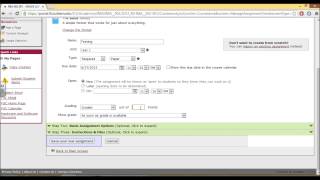 How to Create an Assignment in the Basic Format