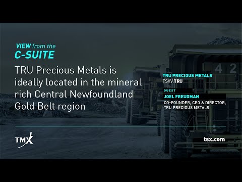 TRU Precious Metals is ideally located in the mineral rich Central Newfoundland Gold Belt region