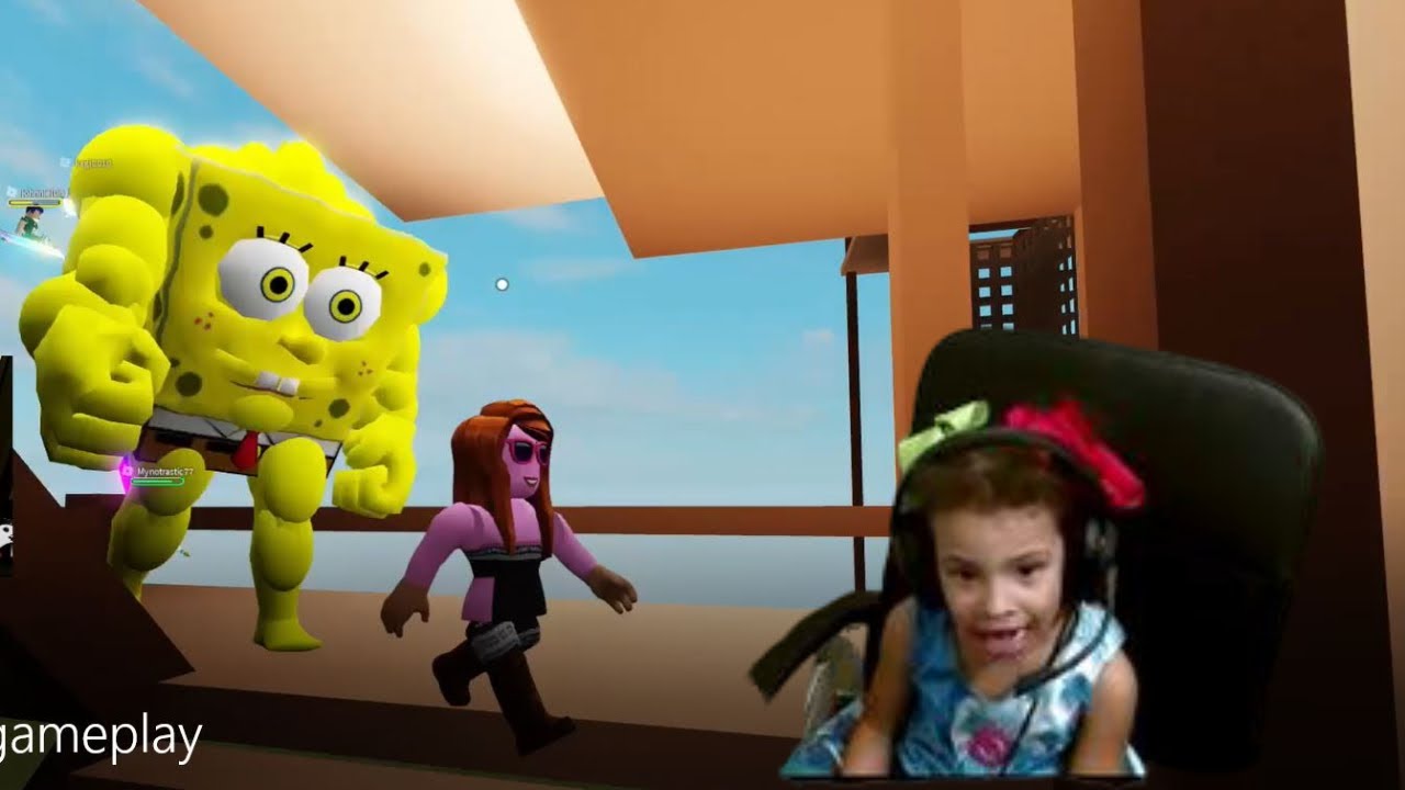 Survive Spongebob Or Die 5 Year Old Girl Playing Roblox Youtube - survive spongebob or die in roblox youtube