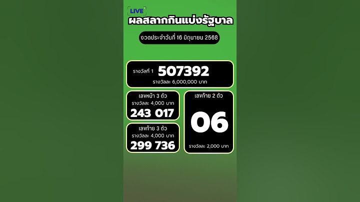 #ผลสลากกินแบ่งรัฐบาล งวดประจำวันที่  16 มิถุนายน 2568ตรวจหวย หวย #ผลสลากกินแบ่งรัฐบาลรางวัล