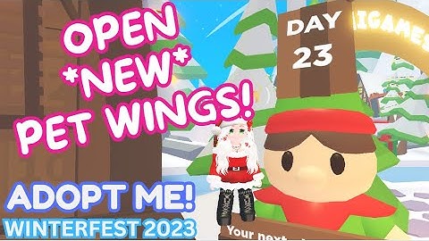 *OPEN* DAY 23 - "NEW WINGS" - Advent Calendar on ROBLOX Adopt Me!  Winter Festival 2023