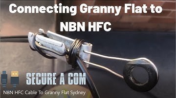 Connecting a Granny Flat To NBN HFC Cable. Aerial RG6 Quad Shield to Front House.