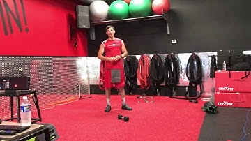 Burpee with Single Arm Snatch