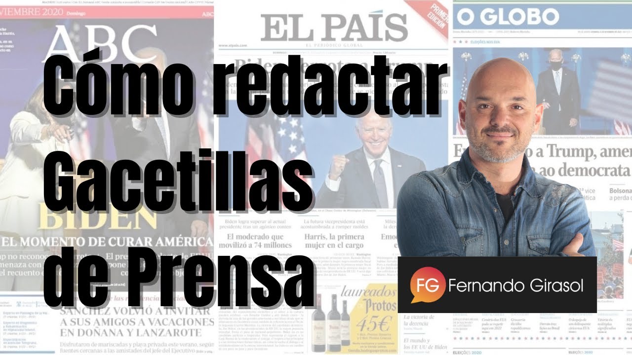 Cómo escribir Gacetillas de Prensa - YouTube