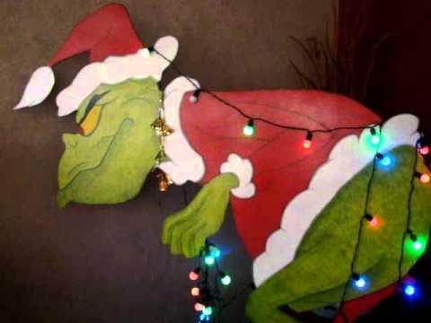 The Grinch stealing Christmas lights - YouTube