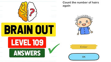 Brain Out Level 109 Count The Number of hairs Again