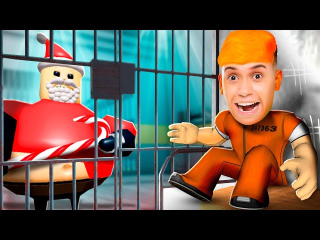 ESCAPE DO POLICIAL GORDÃO NA PRISÃO PERIGOSA DO ROBLOX!! (BARRY'S PRISON  RUN) 