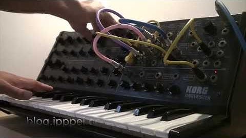 Korg MS-20 step groove with EG1 looping #korgms20