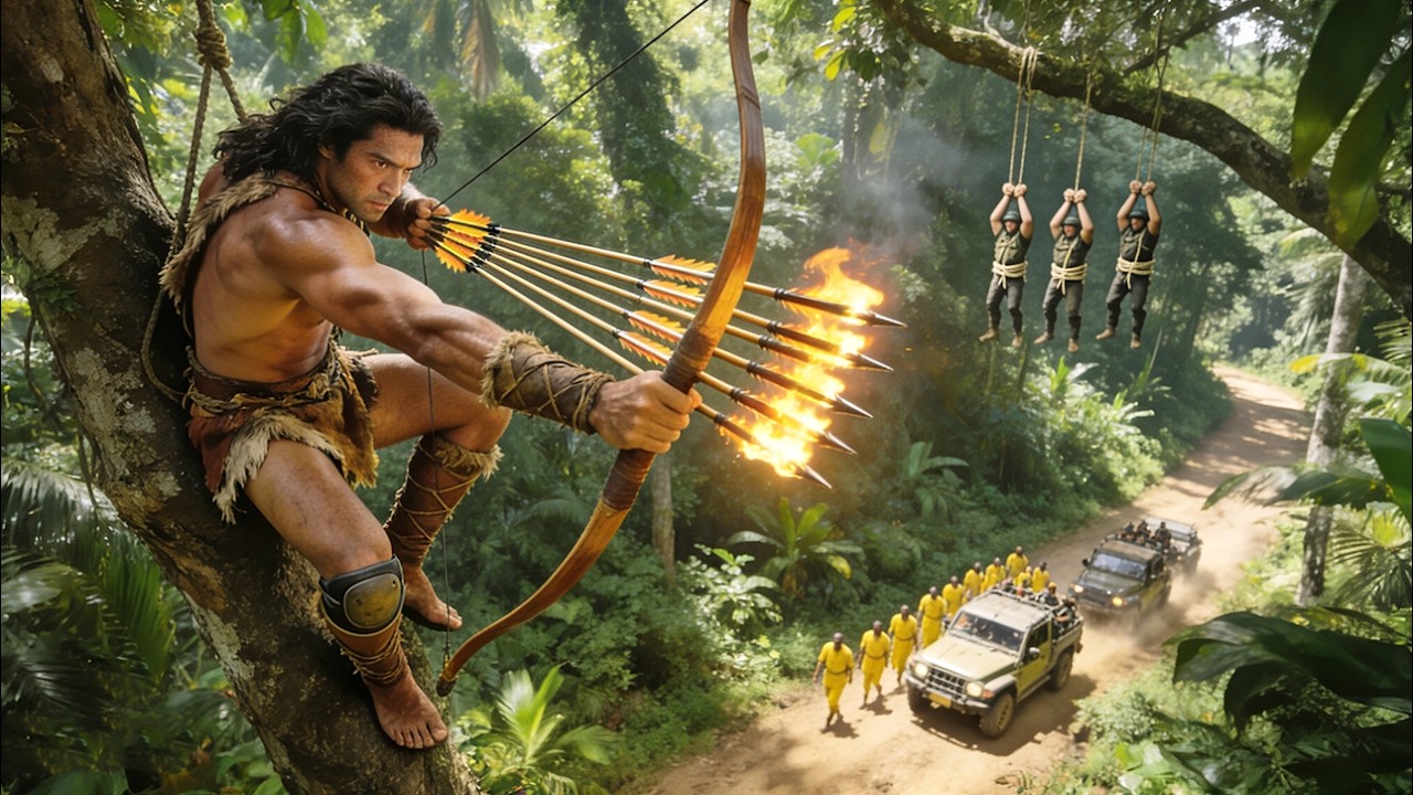 【武俠電影】深山裡的小夥竟是最強獵人，一把弓箭消滅10000日軍。