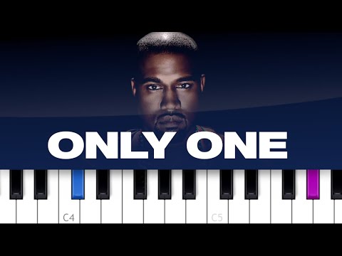 Kanye West - Only One ft Paul McCartney (piano tutorial)