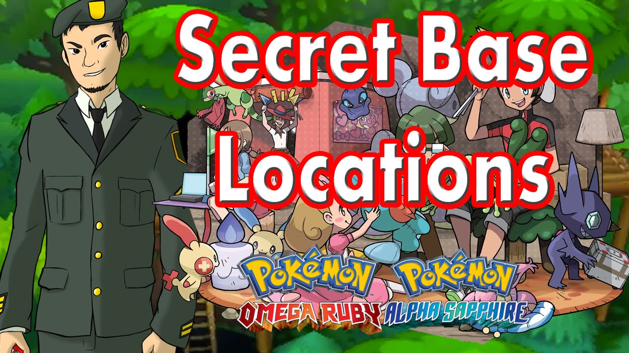 All Secret Base Locations Pokemon Alpha Sapphire And