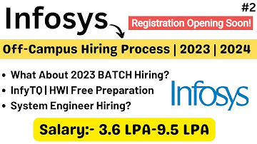 Infosys Hiring Process | All Exams | When 2023 BATCH Hiring? | FREE InfyTQ & HWI Prep 2023. 2024