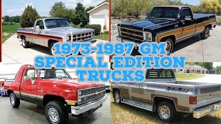 Every 19731987 Chevy C10 LIMITED EDITION truck packages, all in one video