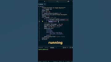 Dibuja un RECTÁNGULO en Python en un minuto ⚡️ #shorts
