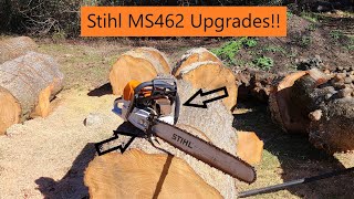 #246 Stihl MS462 Upgrades! Cutting firewood