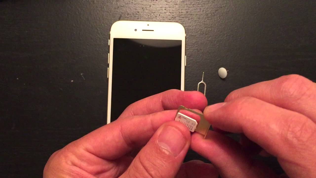 iPhone 6S / Plus : How to Insert & Eject Sim Card - YouTube